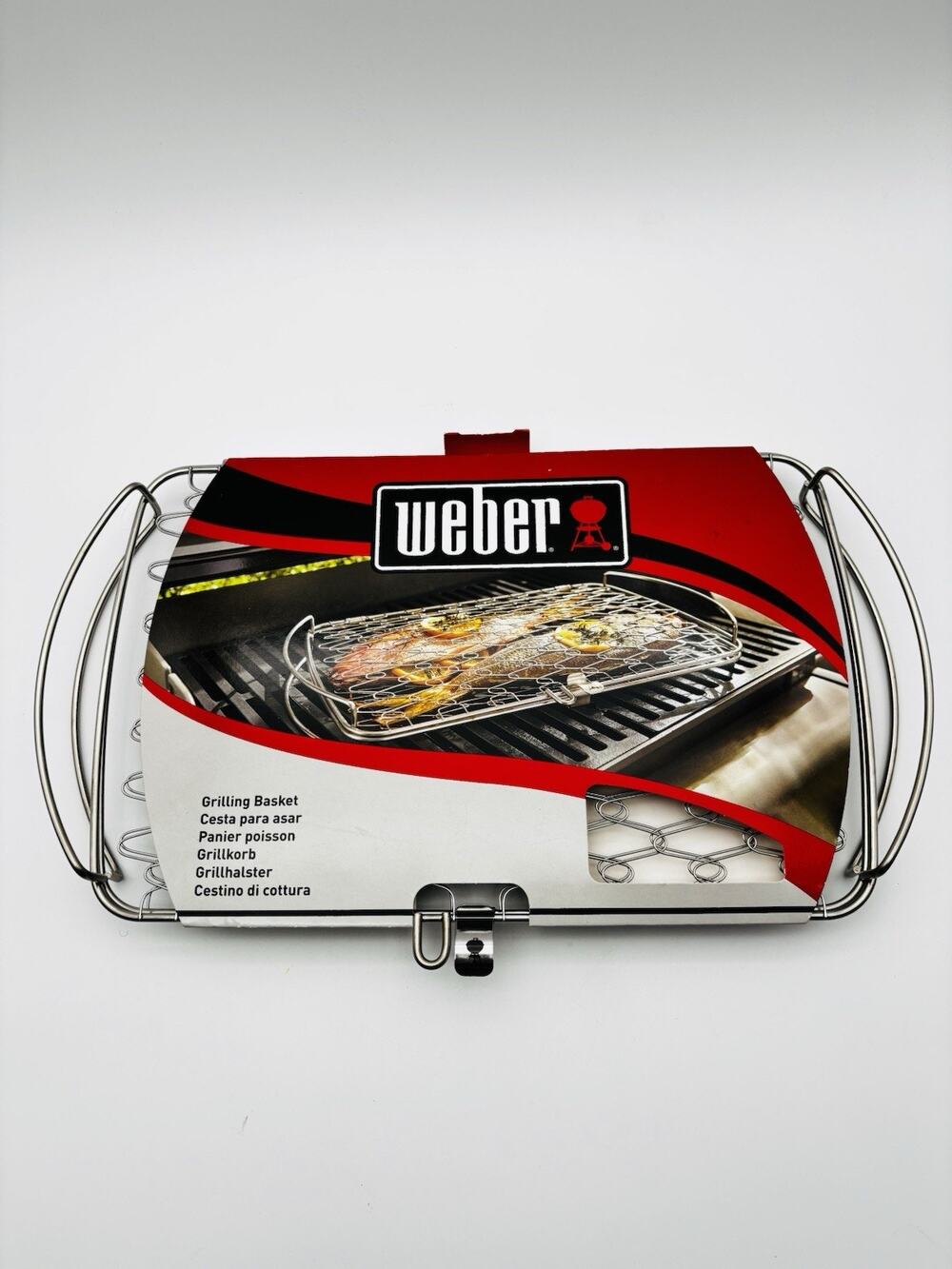 Weber Large Stainless Steel Fish Vegetable Basket for Grill 16" x 10 " NEW #6471